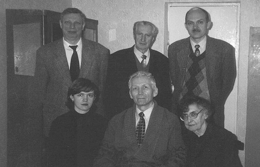 Редакционно-издательский совет ТГПИ. Слева-направо: С. А. Дядченко, П. В. Чесноков, А. В. Федоров, Н. В. Фоменко, В. Т. Фоменко, Г. Г. Инфантова